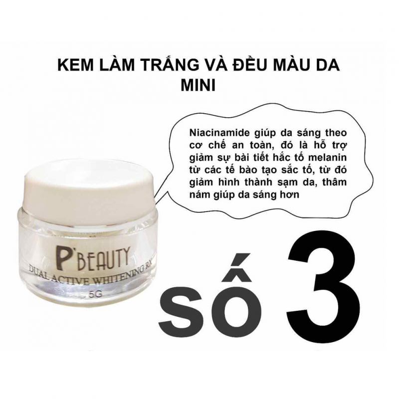 Bộ dưỡng trị nám và làm đều màu da Minisize P'beauty mela magic for travel set